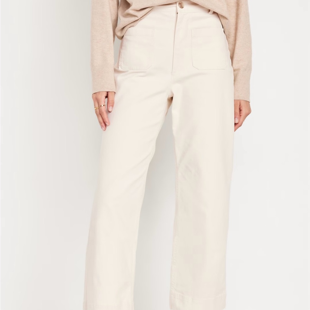Wide-Leg High Wasted Pants